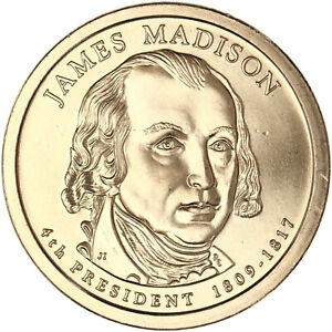 2007 D Presidential Dollar James Madison Satin Finish