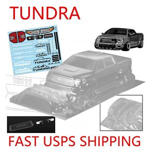 1/10 RC Drift Racing Toyota Tundra Truck Clear Transparent Body Shell 200mm