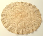 Antique French Tambour Lace Pillow Cover with button back
