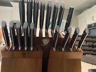 Dalstrong Gladiator Series Knife Set Black 18 Piece Wood Block Great Condition!