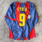 Vintage Samuel Eto'o Barcelona 04/05 Home XL Nike Long Sleeve Jersey Original