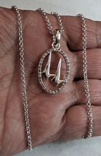 Churchill Downs Twin Spire Kentucky Derby Silver Toned Necklace 21