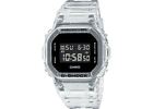 New Casio G-Shock DW5600SKE-7 Clear Skeleton Transparent Pack Digital Watch