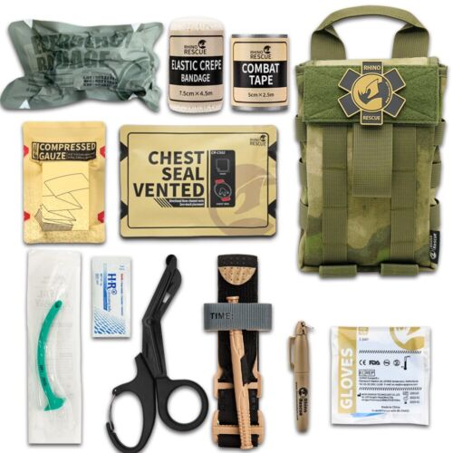 Tactical Trauma Kit First Aid Kit Molle Military Kit Bag Combat Emergency New