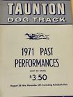 1971 Taunton Dog Track Performance Book