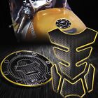 4PC Perforated Gas Tank Pad+Fuel Cap Cover 97-03 GSXR-600/750/1000 Chromed Gold (For: Suzuki Bandit 600)