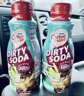 NEW LOT OF 2 Coffee Mate Dirty Soda Dr Pepper Mix Coconut Lime 16oz SEALED Rare