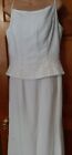Jacquelin Simple Wedding Dress with Train A Line Sleeveless Size 16 Vintage