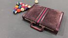 Vintage Presto Brown Leather Suede Gucci Type Attaché Case with Combo Lock