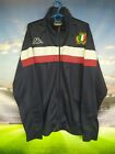 Italy Italia Rugby Jacket Size LARGE Full Zip Vintage Retro Kappa
