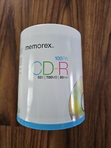 Memorex CD-R 100PK / 52X / 700 MB / 80 Min - New - Sealed