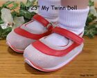 **SALE** RED Mary Jane SNEAKERS DOLL TENNIS SHOES fits 23