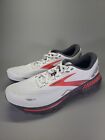 Brooks Mens Adrenaline GTS 23 Running Shoes 11 White Red Black Replaced Insoles