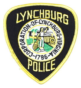 LYNCHBURG VIRGINIA VA Sheriff Police Patch VINTAGE OLD MESH USED ~