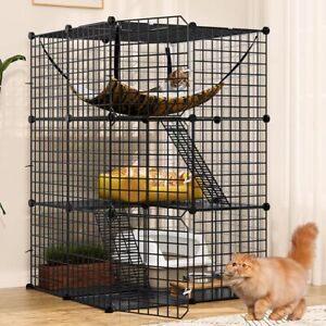 Cat Cage Indoor Catio DIY Cat Enclosures Metal Cat Playpen