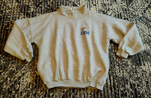 Vintage 80’s Genuine IBM Gray Crewneck Sweatshirt sz XL