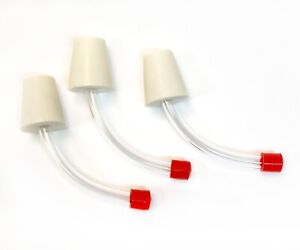 Hummingbird Feeder Tubes with red tips Lot of 6