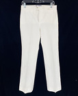 NYDJ Womens White Creased Straight Leg Stretch Jeans Style 1544 Size 10P NWOT