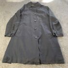 Burberry London Trench Coat Mens Navy Blue Collared Long Sleeve “READ DESC”