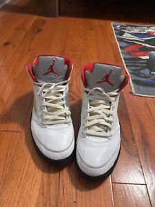 jordan 5 fire red 2020 size 13 used with original box  good condition