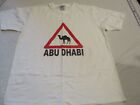 Mens AJ Abu Dhabi white t-shirt sz m