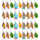 36pcs Fishing Lures Spinner Baits Crankbaits Lot Hooks Baits Trout Bass Tackle
