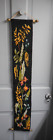 Vintage Tapestry Needlepoint Bell Pull Wall Hanging Trees Flowers
