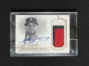 2020 Topps Dynasty Xander Bogaerts 10/10 Patch AUTO Last 1/1 Made Dynastic Data