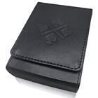 Luck Lab Single Deck Leather Playing Card Case/holder - Black- Fits Poker And Br