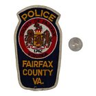 Vintage Fairfax County VA Police Patch Cheesecloth Back