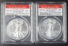 2021-S Silver Eagle-Type 1&2 Emergency Issue 2 Coin Set PCGS MS70 FDOI SF Label