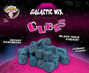 Warheads Galactic Sour Cubes Bulk Gummy Jelly Candy Soft Gummies FREE SHIP USA