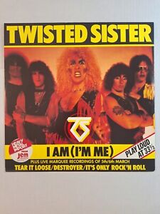 TWISTED SISTER-I AM(I'M ME)-1983-ORIGINAL VINYL LP-4 SONG E.P.-UK IMPORT-METAL