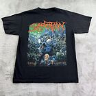 Vtg Suffocation Shirt Mens Medium Black Heavy Metal Band Tour Concert Album Y2K
