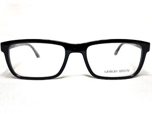 NEW Giorgio Armani AR7070 5017 Mens Black Rectangle Eyeglasses Frames 52/17