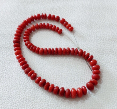Red Coral Beads Gemstone 100% Natural Italian Red Coral Beads Coral Loose Beads
