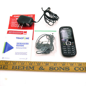 Samsung SGH S150G - Black (TracFone) Prepaid Cell Phone Bundle with Accessories