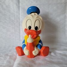 Vintage Disney Shelcore Squeaky Baby Donald Duck With Bottle…Pre-Owned