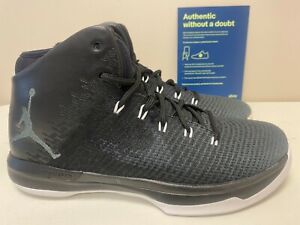 Mens 9 Nike Air Jordan XXXI Premium Sneakers New, Black Cat 845037 010