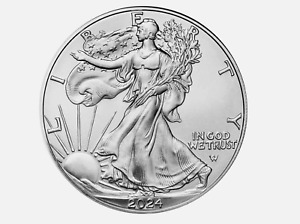 American Eagle Walking Liberty 2024 1 Troy Oz 9999 Fine Silver Coin- us stock