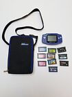 Game Boy Advance Console Indigo Case 10 Games AGB-001 Lot w