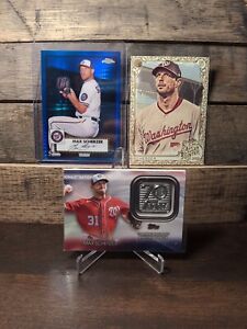 New Listing2021 Topps Baseball RARE hits Max Scherzer Lot of (3) cards | Nationals