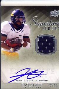 jahvid best rookie draft auto jersey california cal bears exquisite college #/99