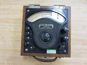 GE General Electric 3647686 Antique Wattmeter Vintage Industrial