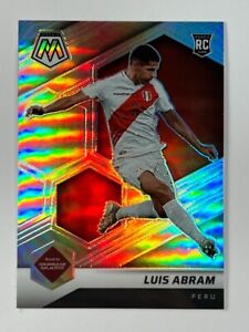2021-22 Panini Mosaic FIFA World Cup Luis Abram #43 Rookie Silver Prizm SP Peru