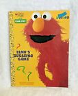 New VTG 1997 Golden Book Sesame Street Elmo's Guessing Game Trace & Color Book