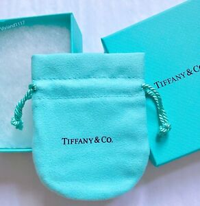 Tiffany & Co. Packaging Empty Blue Gift Box & Pouch 2pc Set- New!!