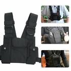 ABBREE Chest Harness Bag Front Pack Pouch Holster Vest Rig for Ham Two Way Radio