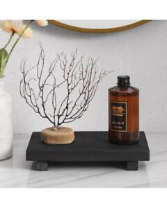 Small Bathroom Counter Organizer Wooden Decorative Trays Rectangular Cosmetic...