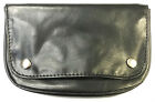 HHB Eclipse Black Fold Up Leatherette Tobacco Pouch w/ Rolling Paper Slot #3311